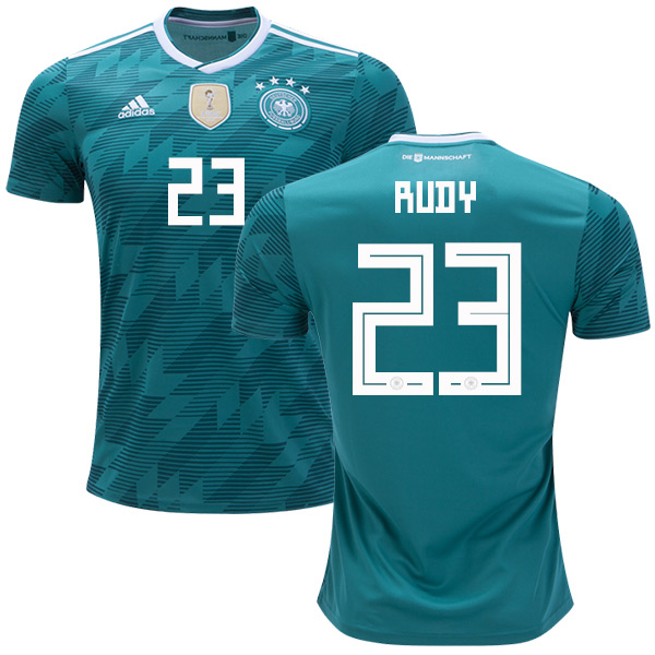Germany #23 Rudy Away Soccer Country Jersey